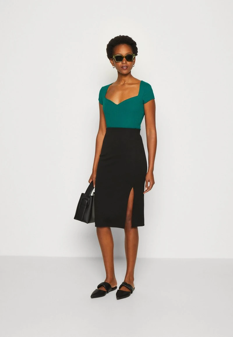 Anna Field T-Shirt Basic - Dark Green 2 Anna Field T-Shirt Basic - Dark Green – Bild 2