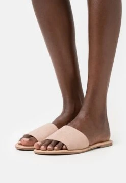 Anna Field 2 PACK - Pantolette Flach - Black/light Pink