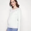 NURSING - BUTTON OPENING - Strickpullover - White