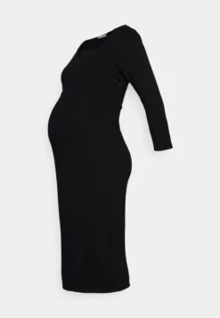 NOTCH NECKLINE MIDI DRESS - Jerseykleid - Black -Anna Field 01d148d1237f4d8fb0b9cc9c73d98252
