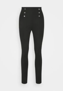 Anna Field Punto Leggings With Button Detail - Leggings - Hosen - Black -Anna Field 128131271e9646dc855d17ee160ec4ec