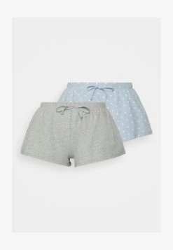 Anna Field SHORT 2 PACK - Nachtwäsche Hose - Blue -Anna Field 21b2f6a2b82a41ed8386e9f4627d14c2