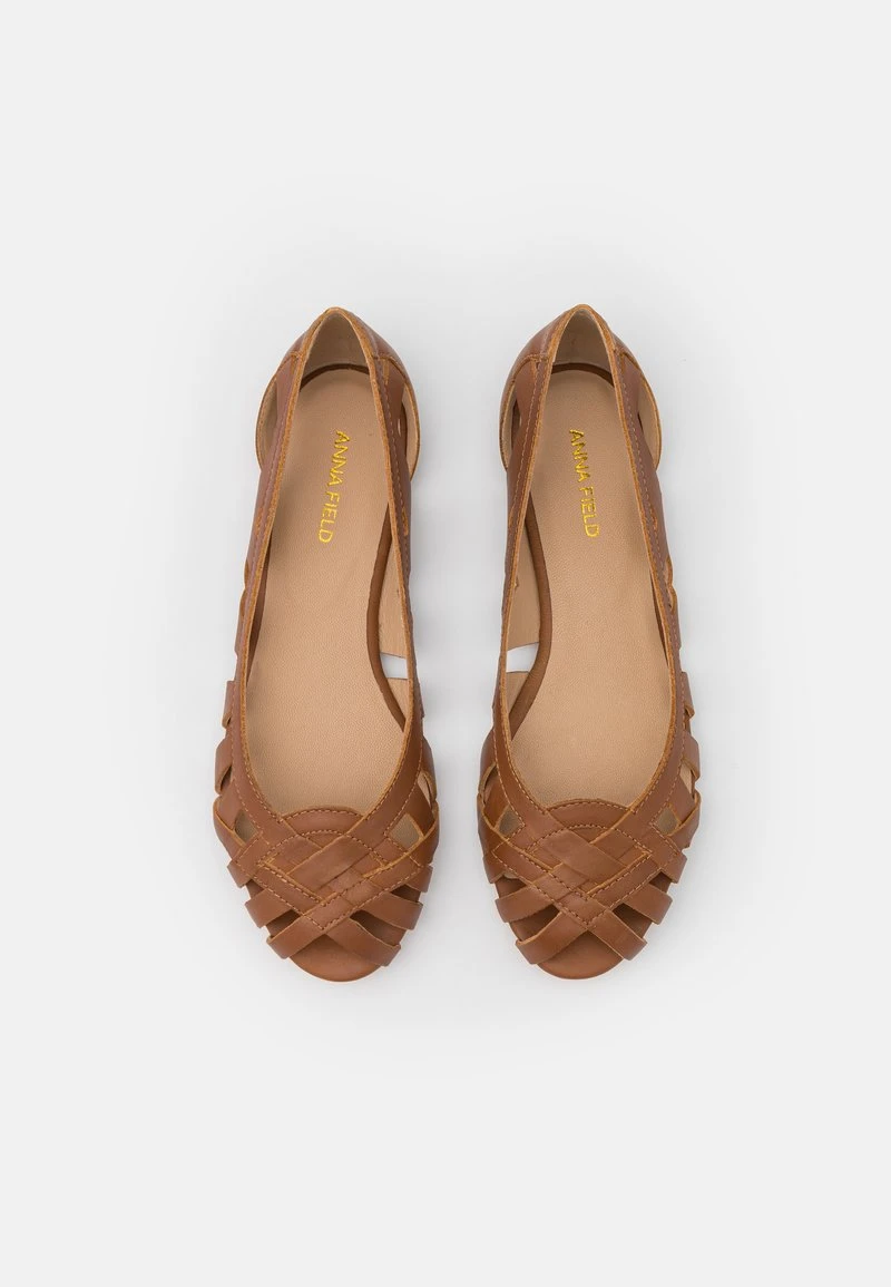 Anna Field LEATHER - Peeptoe Ballerina - Cognac 6 Anna Field LEATHER - Peeptoe Ballerina - Cognac – Bild 6