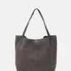Anna Field LEATHER - Handtasche - Anthracite