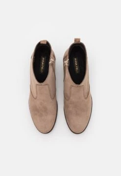 LEATHER - Cowboy-/Bikerstiefelette - Taupe 11 LEATHER - Cowboy-/Bikerstiefelette - Taupe -Anna Field 31439f38e4674f7495916fa4d253a286