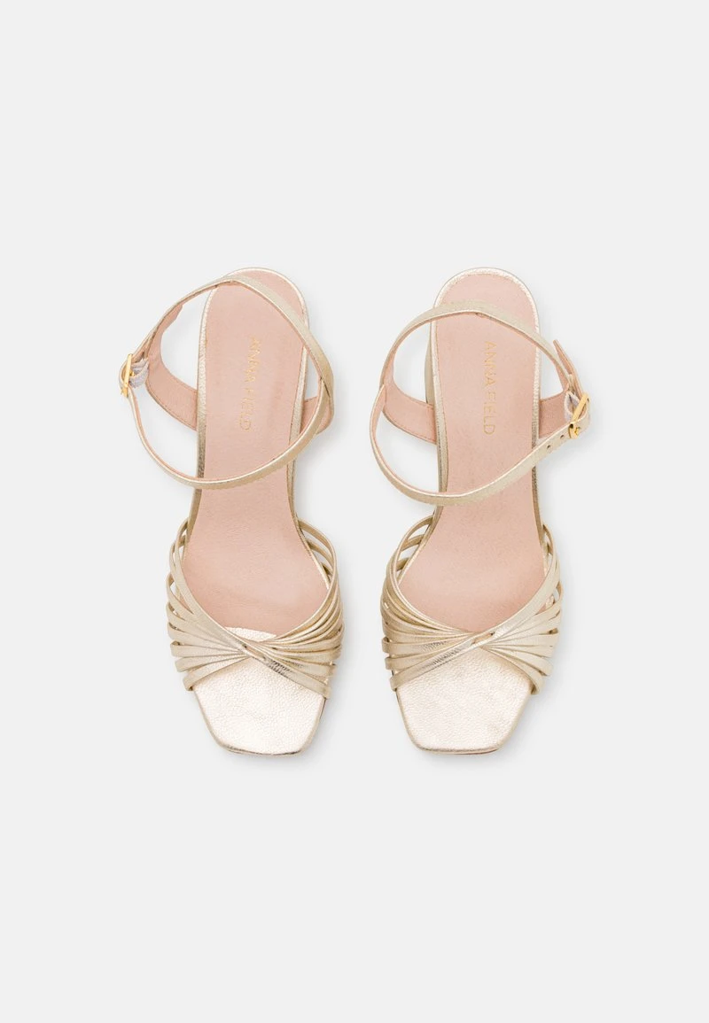Anna Field LEATHER - High Heel Sandalette - Gold 6 Anna Field LEATHER - High Heel Sandalette - Gold – Bild 6