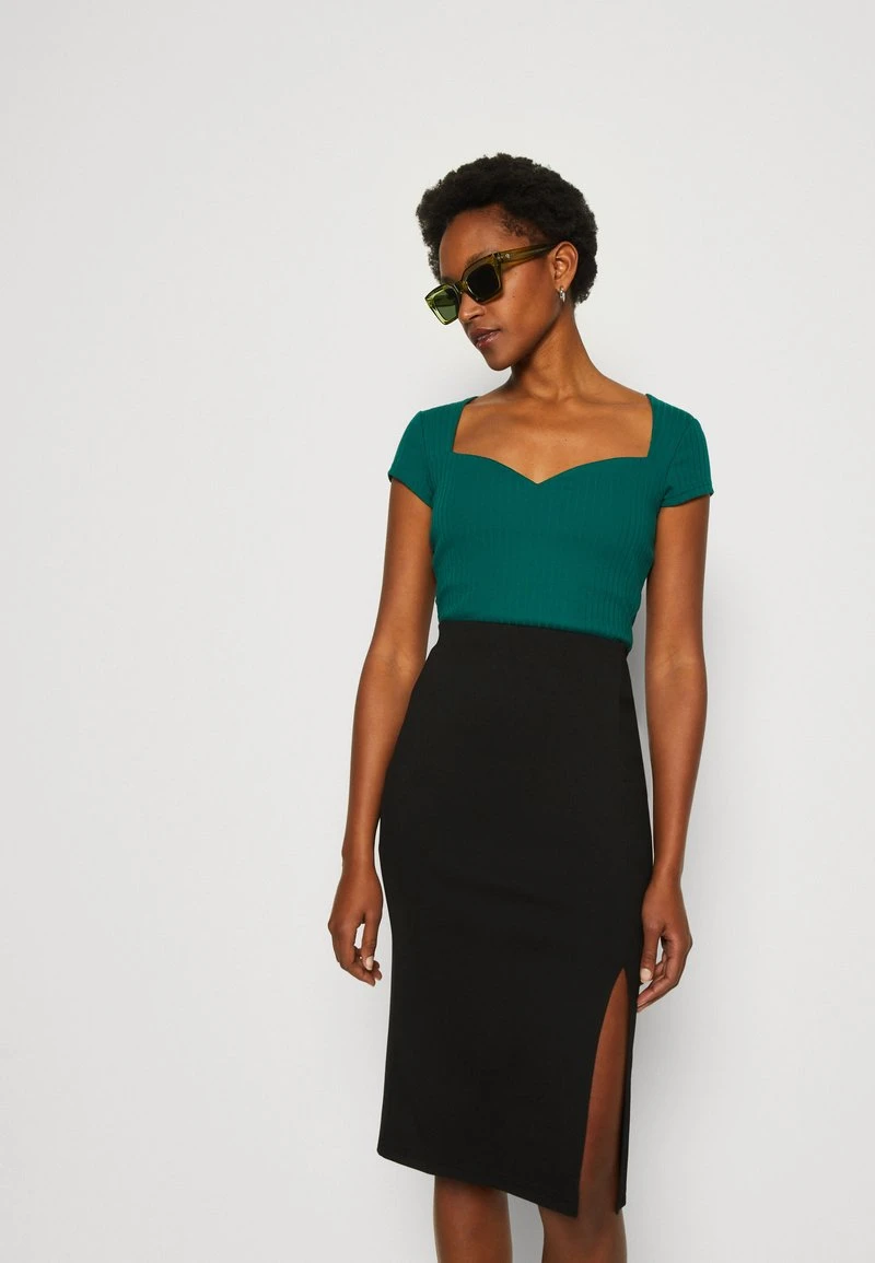 Anna Field T-Shirt Basic - Dark Green 4 Anna Field T-Shirt Basic - Dark Green – Bild 4