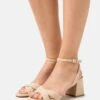 Anna Field LEATHER - Riemensandalette - Beige