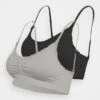 Anna Field MATERNITY SEAMLESS BRA 2 PACK - Bustier - Grey/black