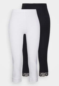 Anna Field 2 PACK - Leggings - Hosen - Black/white