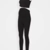 SET NURSING FUNCTION CROP TOP & LEGGINGS - Leggings - Hosen - Black