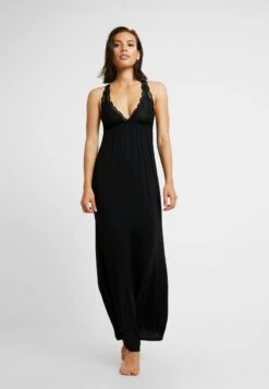 Anna Field ANNA LONG VISCOSE DRESS - Nachthemd - Black