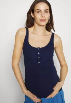 WITH PRESS BUTTONS - Top - Dark Blue 9 WITH PRESS BUTTONS - Top - Dark Blue -Anna Field 8bb6062a22ea41f3b94ebe9e46a5a09a