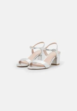 Anna Field LEATHER - Riemensandalette - Silver -Anna Field 8ce0c9b46f9f41c29e5eca00a046d1ab