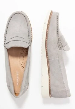 Anna Field COMFORT LEATHER - Slipper - Grey -Anna Field 91c037ae0fd845eb95c65013e2cb4387