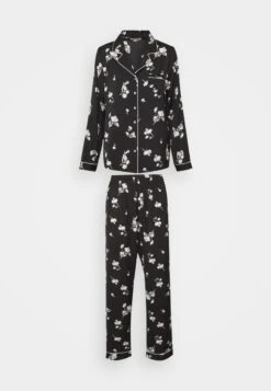 Anna Field SET - Pyjama - Black/offwhite -Anna Field ce45f845024a4bf0905e3db5c428bd2b