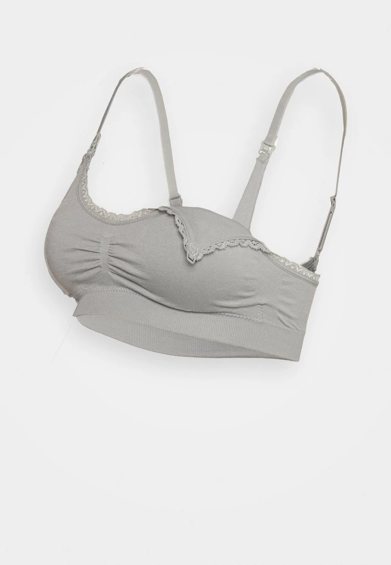 Anna Field MATERNITY SEAMLESS BRA 2 PACK - Bustier - Grey/black 2 Anna Field MATERNITY SEAMLESS BRA 2 PACK - Bustier - Grey/black – Bild 2