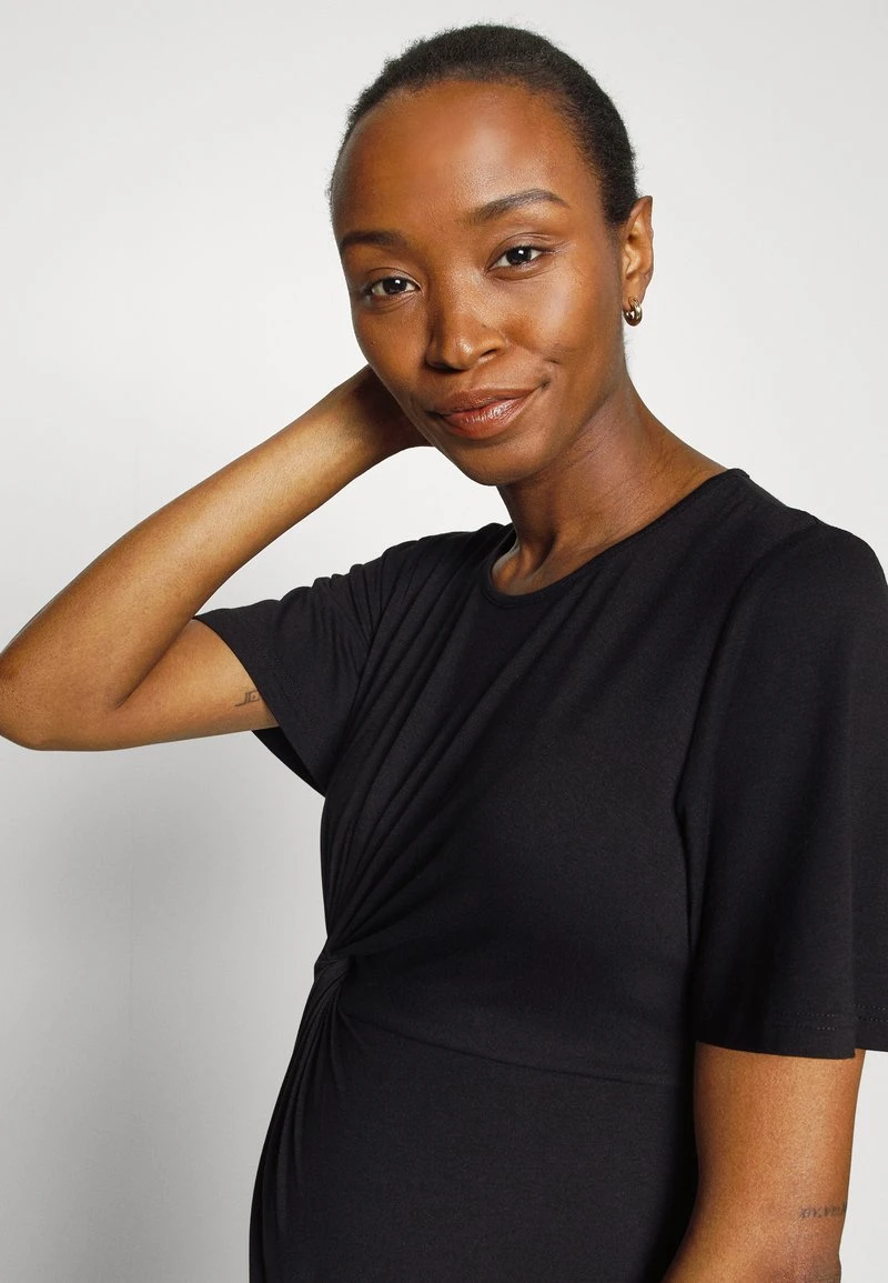 SLEEVES MINI DRESS - Jerseykleid - Black 4 SLEEVES MINI DRESS - Jerseykleid - Black – Bild 4