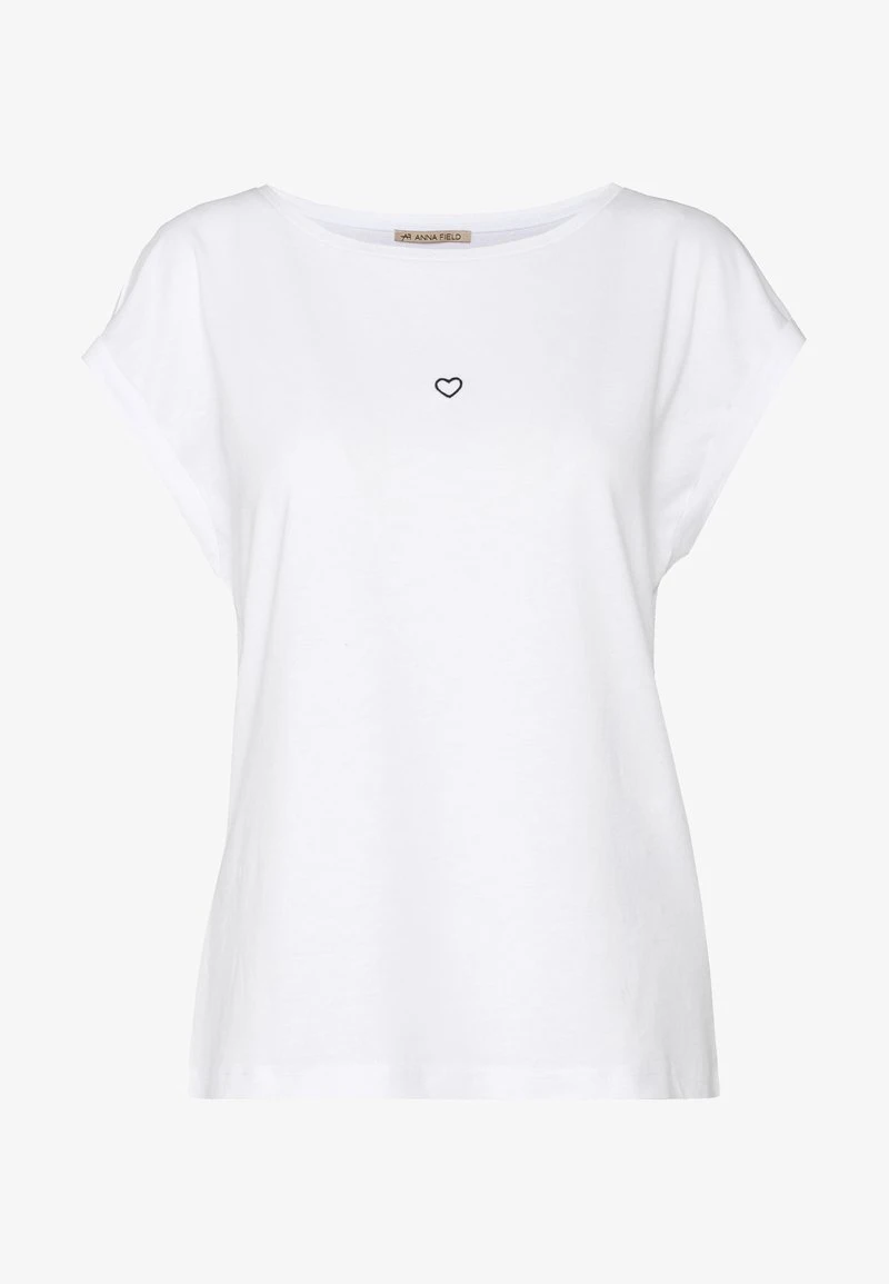 Anna Field T-Shirt Basic - White 4 Anna Field T-Shirt Basic - White – Bild 4