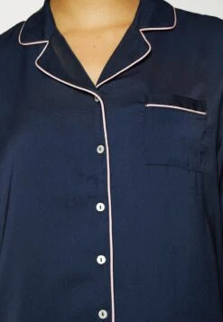 Anna Field AMANDA LONG SLEEVE SHORT SET - Nachtwäsche Set - Dark Blue -Anna Field e74b20758fa246e99a9c7a17dfb93a8f