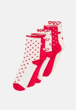 Anna Field 5 PACK - Socken - White/red