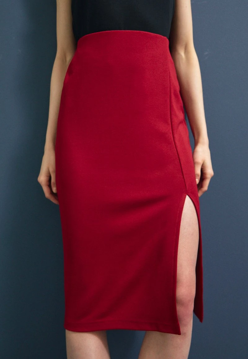 Anna Field Bleistiftrock - Dark Red 1 Anna Field Bleistiftrock - Dark Red