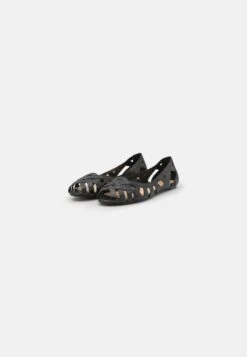 Anna Field LEATHER - Peeptoe Ballerina - Black -Anna Field f4c39ad53f7f44e3a117eed7682898b5