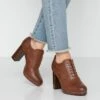 Anna Field COMFORT - High Heel Stiefelette - Cognac